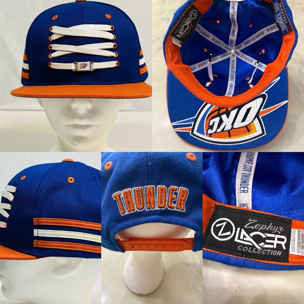 Zephyr NBA Oklahoma City Thunder Lacer "Locker Room” Flat Bill SnapBack Hat